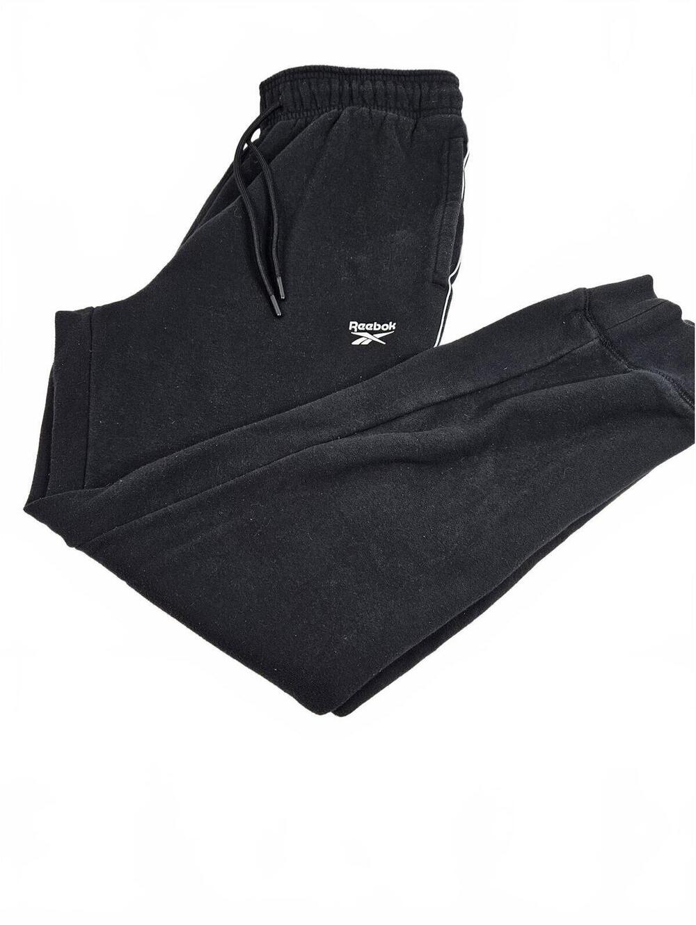 Reebok Black Jogger Sweatpants with Side Stripe Size Medium #Outerwear #Sports